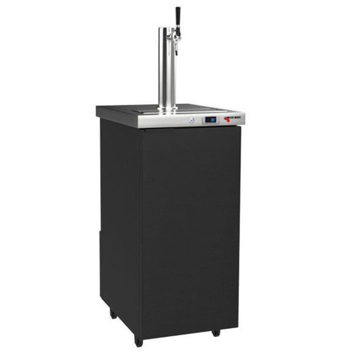 Pro-Line™ Slim17-FlexiDraft™ Kegerator - 1 Faucet - (2) 1/6 Kegs - 17-1/2" - Black Vinyl (MDD17-E-FD)