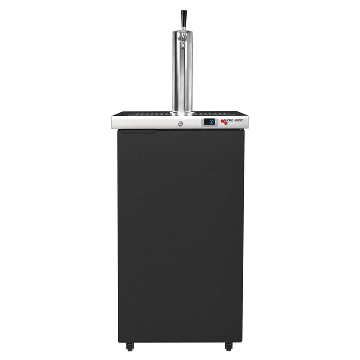Pro-Line™ Slim17 Kegerator - 1 Faucet - (2) 1/6 Kegs - 17-1/2" - Black Vinyl (MDD17-E)