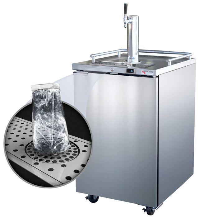 Pro-Line™ Kegerator - (1) 1/2 Keg - Glass Rinser - 25 Inch (MDD23SGR-E)