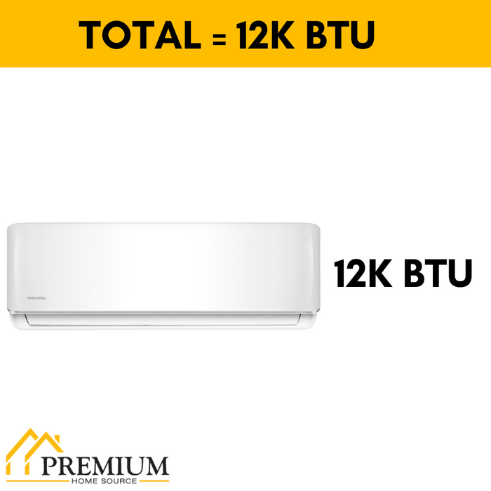 MRCOOL DIY 12K BTU Ductless Mini Split Heat Pump Complete System, Energy Star, 4th Gen, DIY-12-HP-WM-115C25