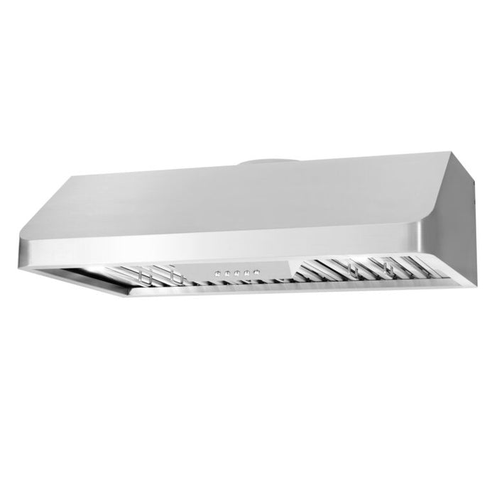 Cosmo 36" 500 CFM Convertible Under Cabinet Range Hood with Push Button Controls, COS-QB90