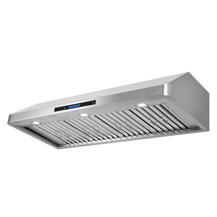 Cosmo Package - 48" Gas Range, Under Cabinet Range Hood, Refrigerator with Ice Maker and Dishwasher, COS-4PKG-250