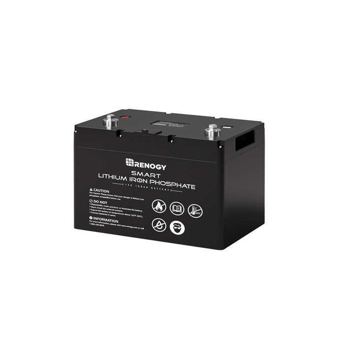 Renogy 12V 100Ah Smart LiFePO4 Lithium Iron Phosphate Battery