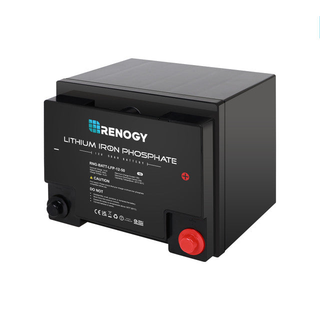 Renogy 12 Volt 50 Ah Lithium Iron Phosphate Battery