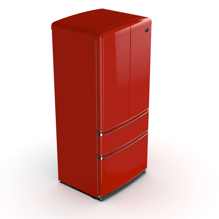 Forno Luigi 33" 18 cu. ft. French Door Refrigerator in Red, FFFFD1791-33RED