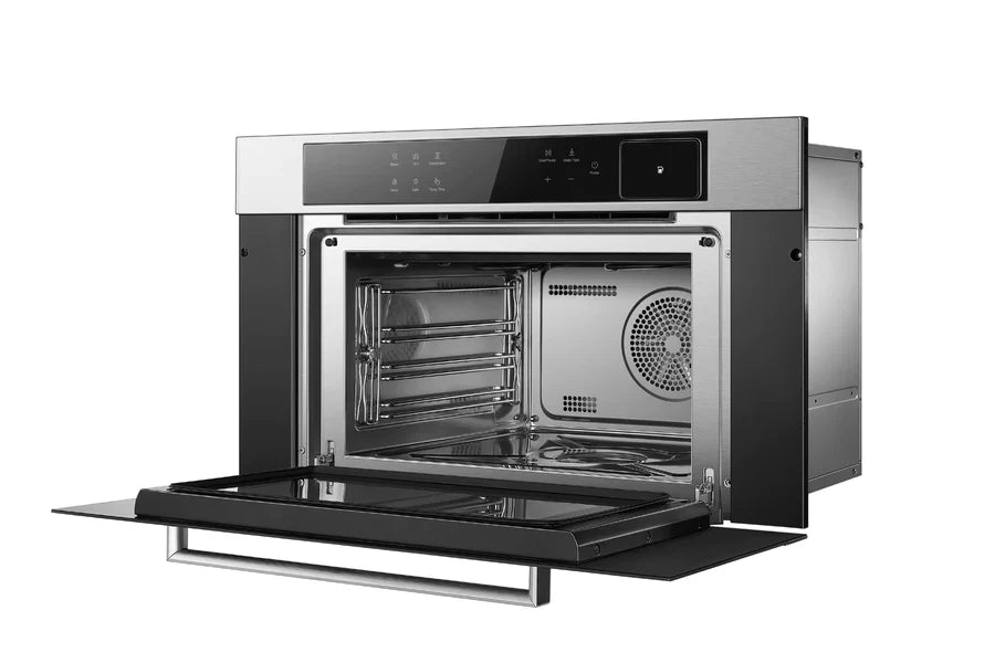 Robam 30 Inch Air Fry Convection European Element Single Electric Wall Oven in Black Glass, ROBAM-CQ762