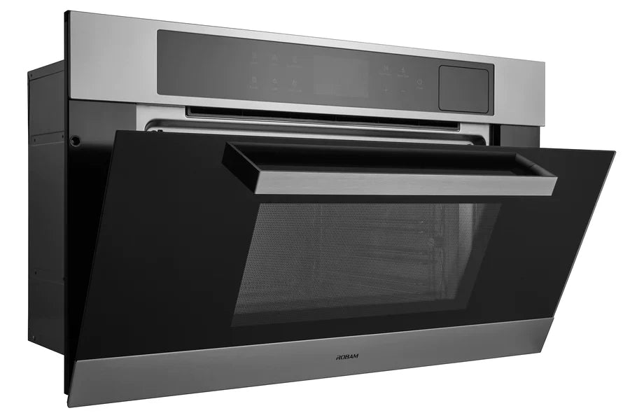 Robam 30 Inch Air Fry Convection European Element Single Electric Wall Oven in Black, ROBAM-CQ762S