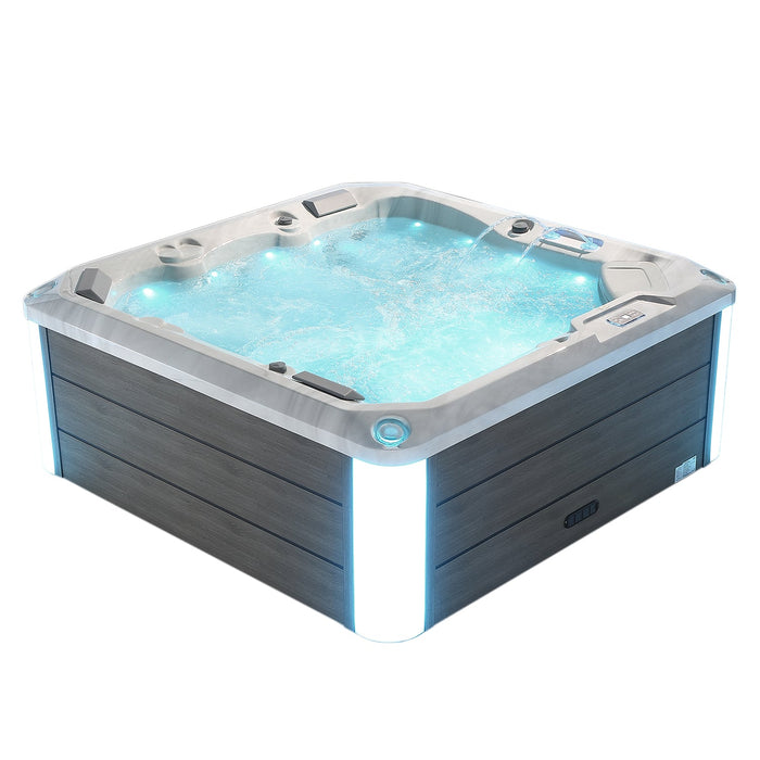 Luxury Freestanding 5-Person Square Outdoor Hot Tub - EMPV-SPA3528