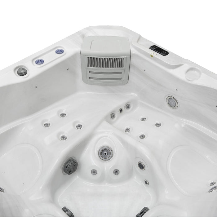 Luxury Freestanding 5-Person Square Outdoor Hot Tub - EMPV-SPA3528