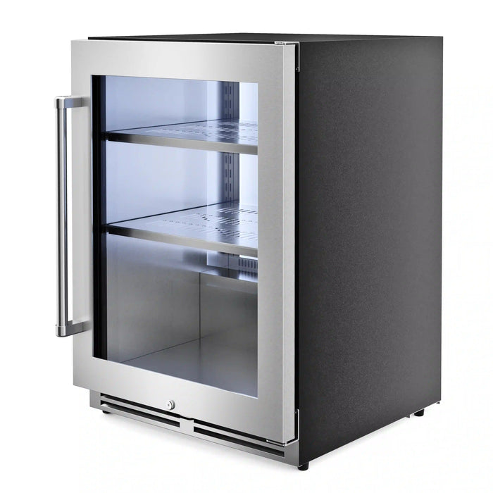 Thor Kitchen 24-Inch Undercounter Beverage Cooler in Stainless Steel - Right Hinge (TBR24U)