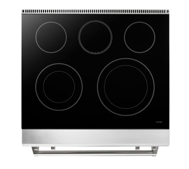 Thor Kitchen 2-Piece Appliance Package - 30-Inch Electric Range and Over-the-Range Microwave & Vent Hood in Stainless Steel