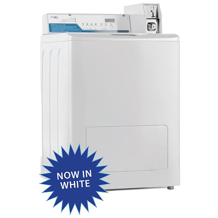 Crossover 2.9 CF Commercial Top Load Washer, 18lb Capacity, OPL/Coin/Card Rdy - White (WMTW4371MCW)