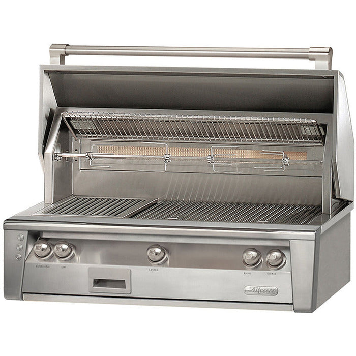 Alfresco ALXE 42-Inch Built-In Gas Grill with Sear Zone Burner & Rotisserie - ALXE-42SZ-NG/LP