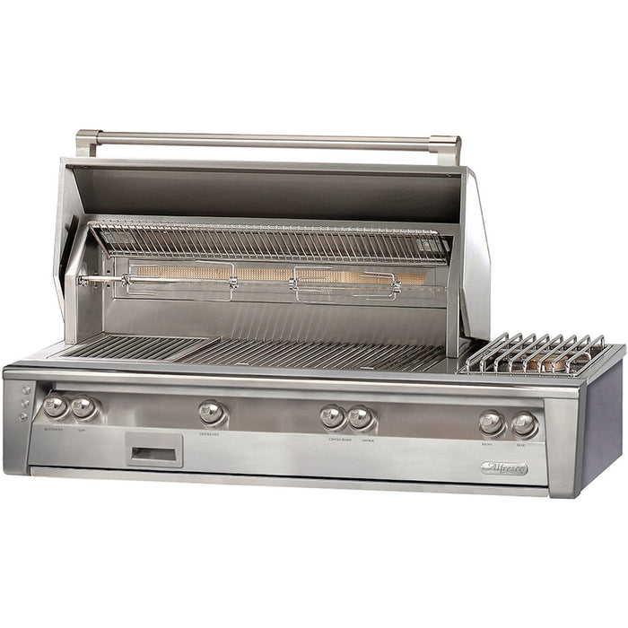 Alfresco ALXE 56-Inch Built-In Gas Grill with Sear Zone Burner, Rotisserie & Side Burner - ALXE-56SZ-NG/LP