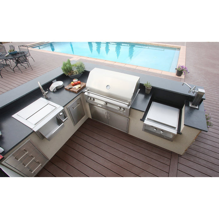 Alfresco ALXE 56-Inch Built-In Gas All Grill with Sear Zone Burner & Rotisserie - ALXE-56BFG-NG/LP