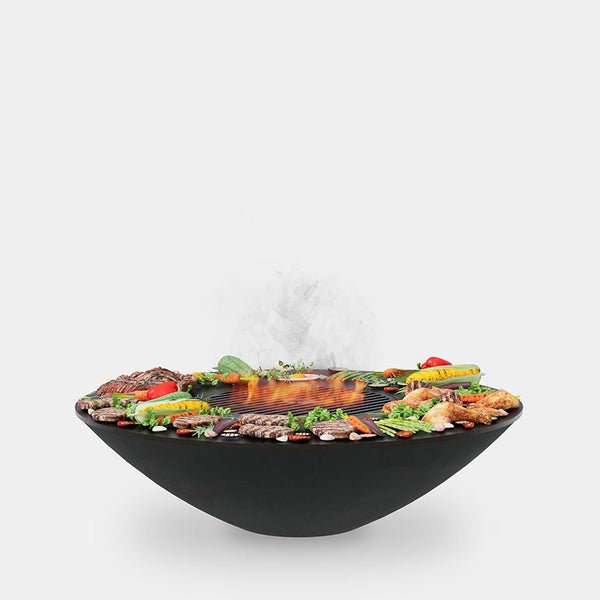 Arteflame Classic 40" Fire Bowl with Cooktop | Black Label