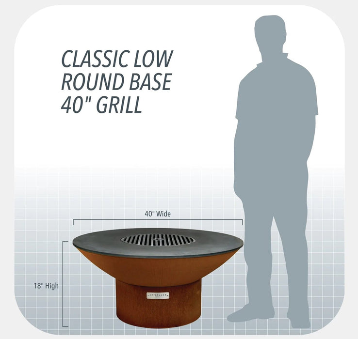 Arteflame Classic 40" Grill | Low Round Base