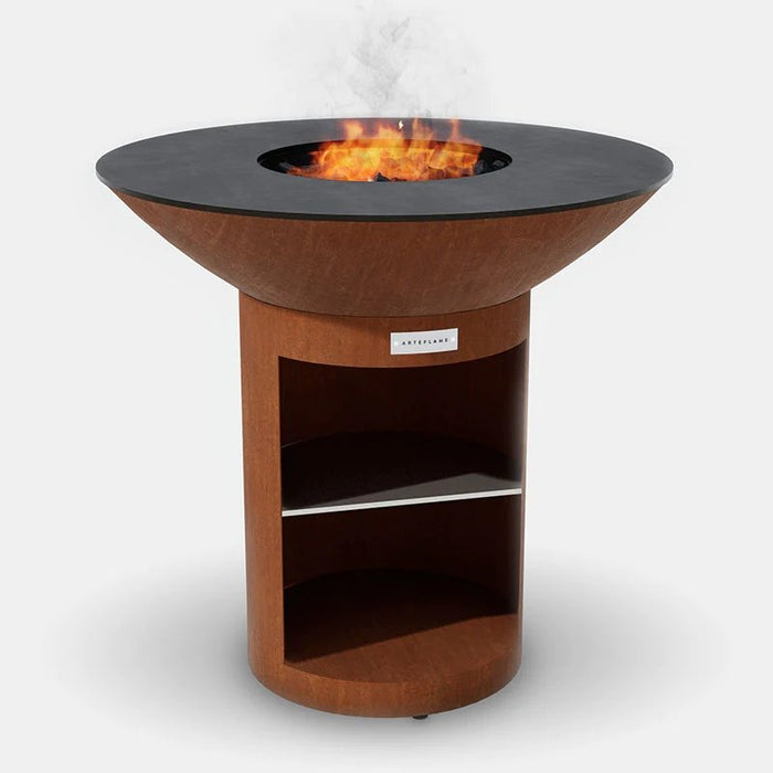 Arteflame Classic 40" Grill | Tall Round Base with Storage