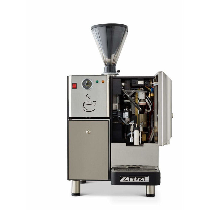 Astra Super Automatic Commercial Espresso Machine, Double Hopper with Refrigerator (SM222/ SM222-1)