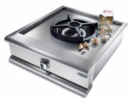 Capital 24" Built-in Liquid Propane/ Natural Gas Single Wok Burner with 30,000 BTU in Stainless Steel (PSQ24WKL/N)