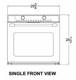 Capital 30-Inch Maestro Series 4.5 cu. ft. Total Capacity Electric Single Wall Oven in Stainless Steel (MWOV301ES)