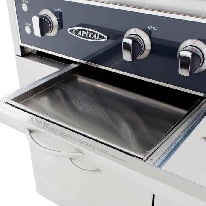 Capital 30" Precision Series Built-In Natural Gas / Liquid Propane Grill with Rotisserie in Stainless Steel (CG30RBIN/L)