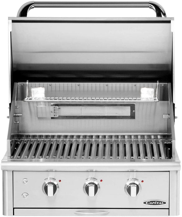 Capital 30" Precision Series Built-In Natural Gas / Liquid Propane Grill with Rotisserie in Stainless Steel (CG30RBIN/L)