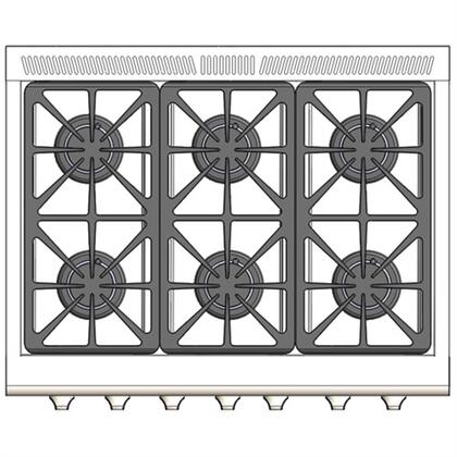 Capital 36" Precision Series Freestanding All Gas Range with 4.9 cu. ft Oven in Stainless Steel (MCR366)