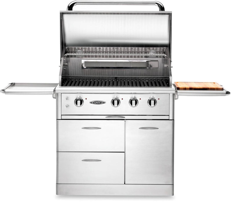 Capital 36" Precision Series Freestanding Natural Gas/Liquid Propane Grill with Standard and Infrared Burners in Stainless Steel (CG36RFSN/L)