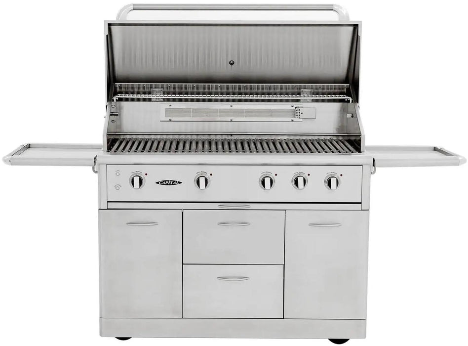 Capital 48" Precision Series Built-In Natural Gas/Liquid Propane Grill with Standard and Infrared Burners in Stainless Steel (CG48RBIN/L)