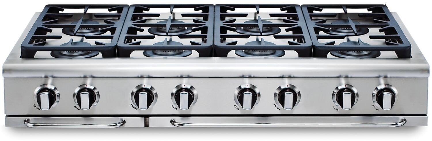 Capital 48" Precision Series Gas Rangetop with 8 Sealed Burners, Optional Grill/Griddle in Stainless Steel (GRT488)