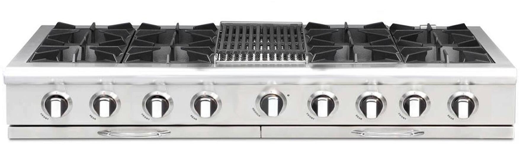 Capital 60" Culinarian Series Gas Rangetop with 8 Burners and Grill/Griddle in Stainless Steel (CGRT604B4)