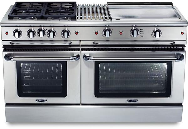 Capital 60" Precision Series Freestanding All Gas Range 7.7 cu. ft in Stainless Steel (GSCR606G)