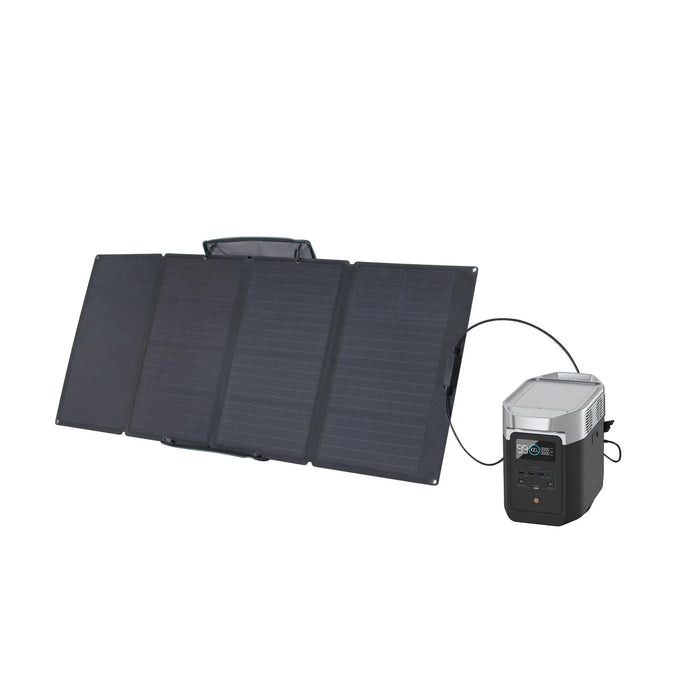 EcoFlow DELTA 2 + 160W Portable Solar Panels