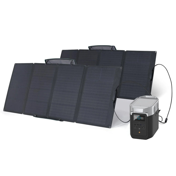 EcoFlow DELTA 2 + 160W Portable Solar Panels