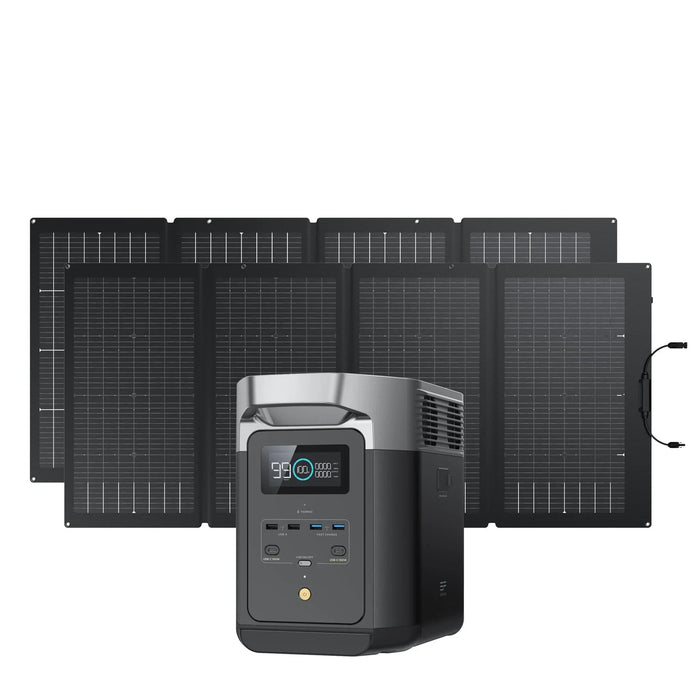 EcoFlow DELTA 2 + 220W Portable Solar Panels