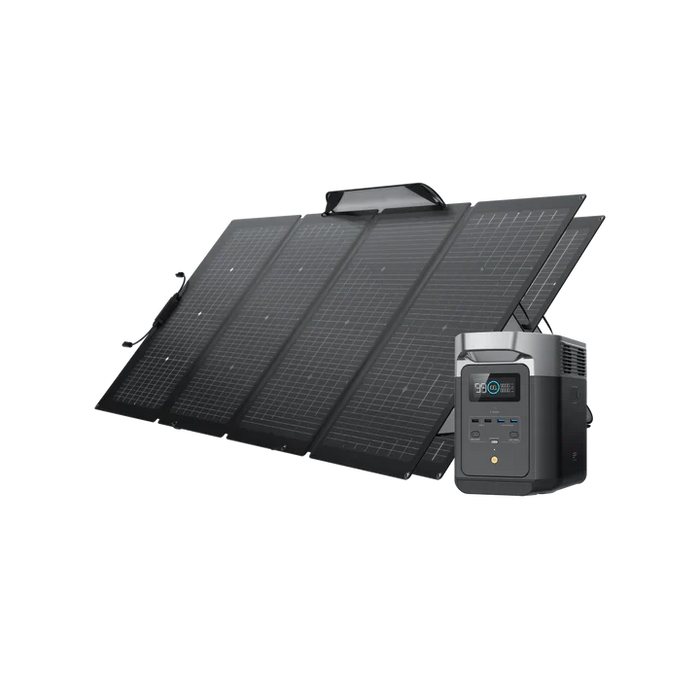 EcoFlow DELTA 2 + 220W Portable Solar Panels