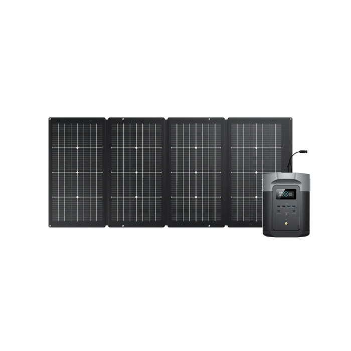 EcoFlow DELTA 2 Max + 220W Portable Solar Panel