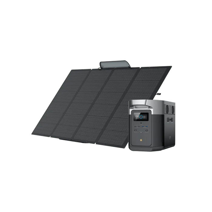 EcoFlow DELTA Max 2000 Solar Generator + 400W Portable Solar Panels