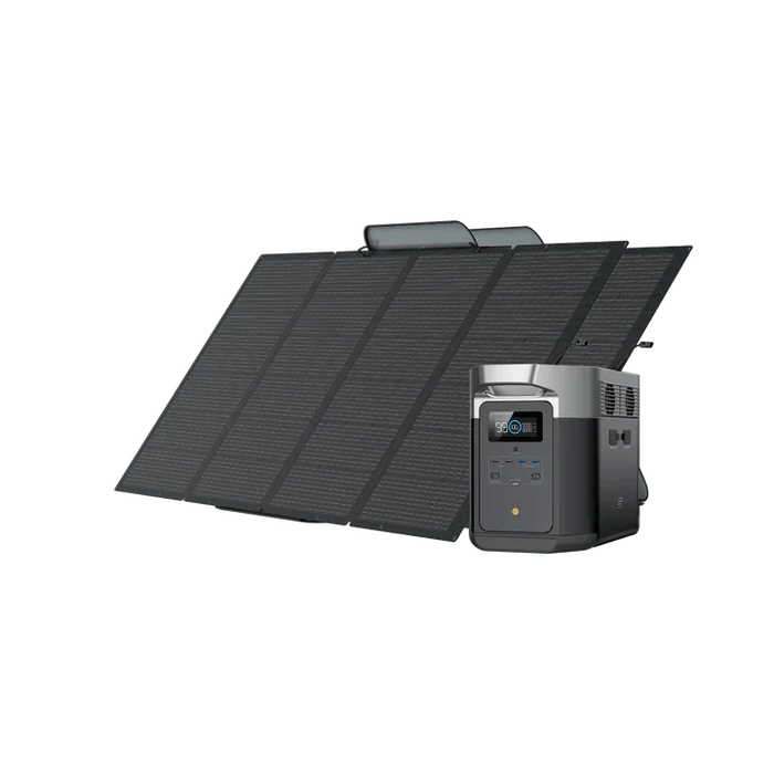 EcoFlow DELTA Max 2000 Solar Generator + 400W Portable Solar Panels