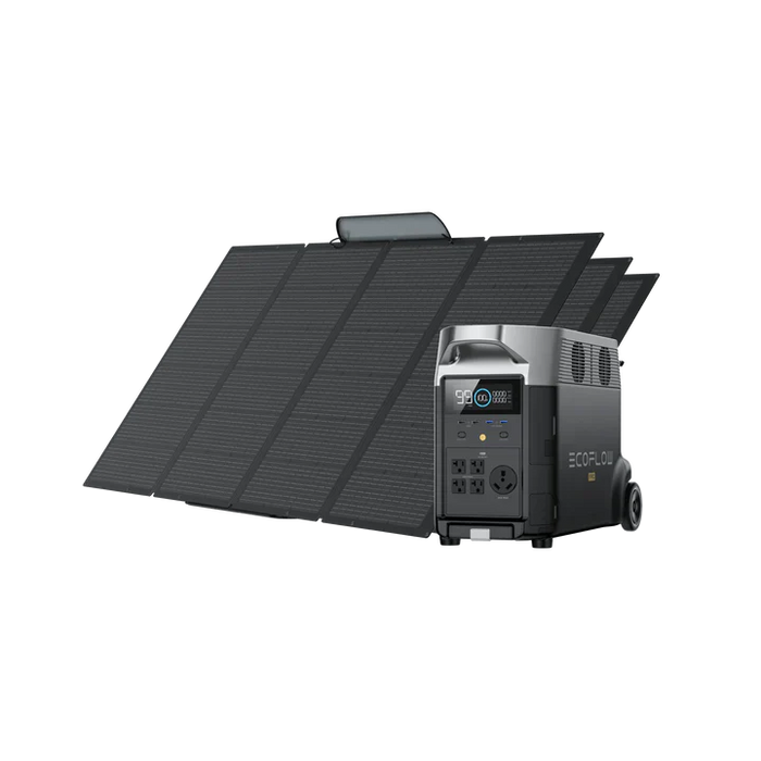 EcoFlow DELTA Pro + 400W Portable Solar Panels