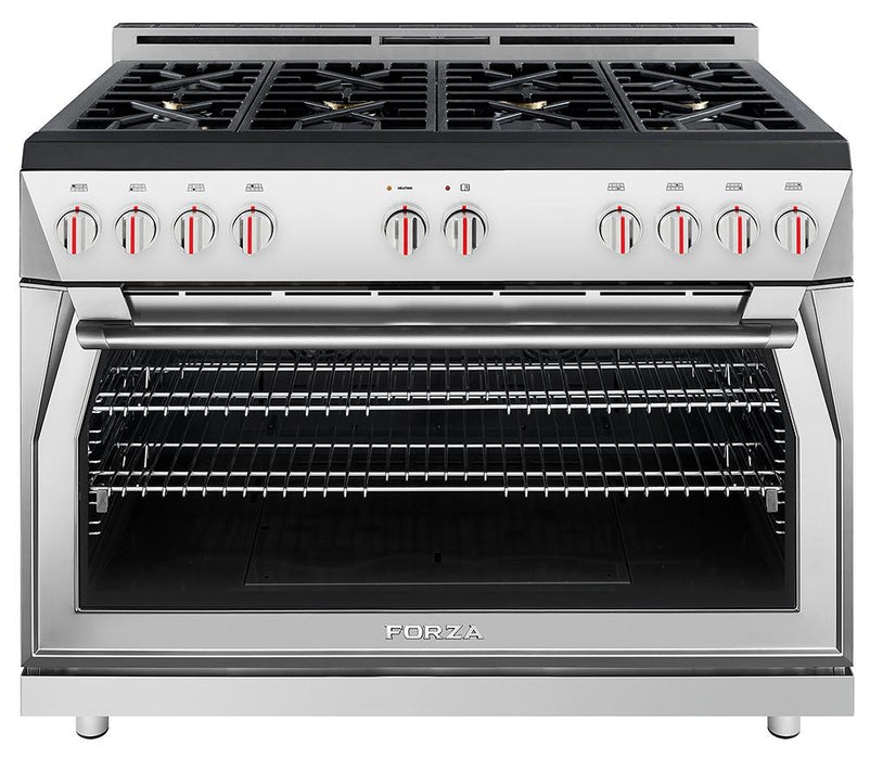 Forza 48-Inch 7.8 cu. ft. Stainless Steel Pro-Style Gas Range (FR488GN)