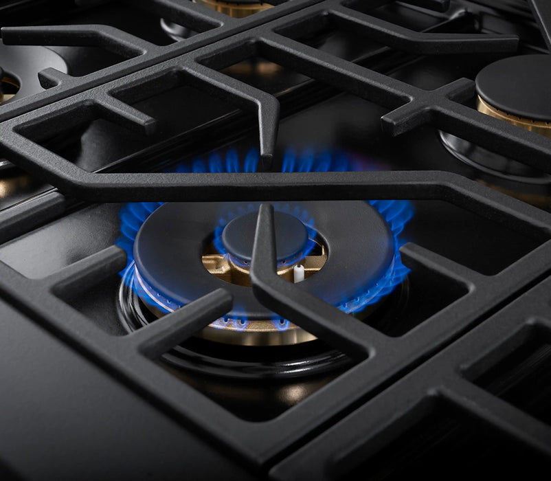 Forza 48-Inch Professional Dual Fuel Range in Audace Black (FR488DF-K)