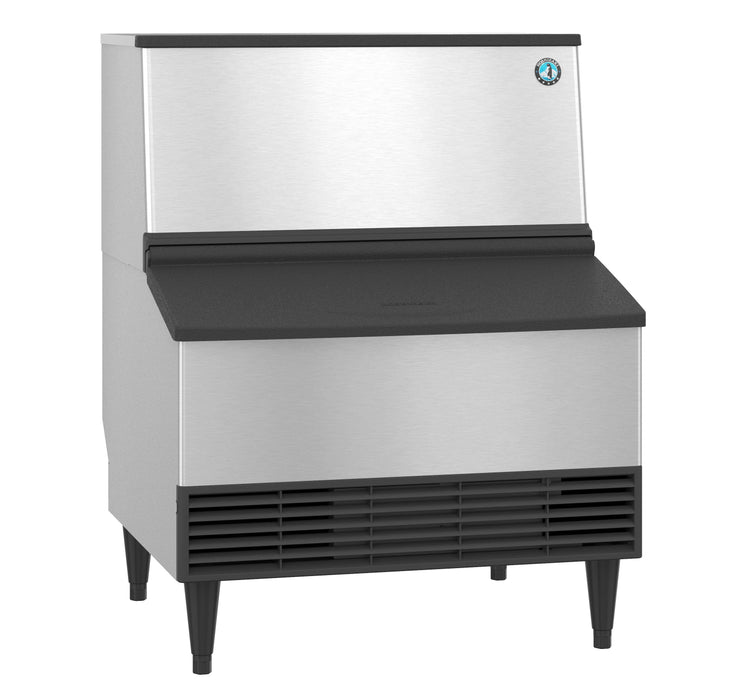 Hoshizaki KM-301BWJ, Crescent Cuber Icemaker, Water-cooled, Built in Storage Bin