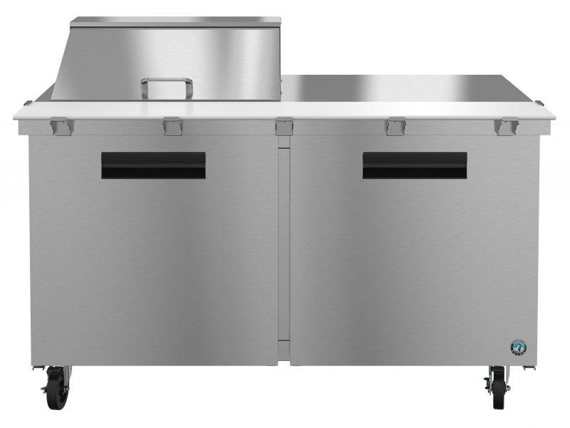 Hoshizaki SR60A-12M, Refrigerator, Two Section Mega Top Prep Table, Stainless Doors