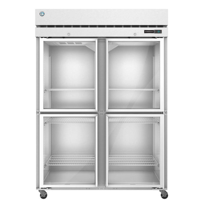 Hoshizaki F2A-HG, Freezer, Two Section Upright, Half Glass Doors with Lock