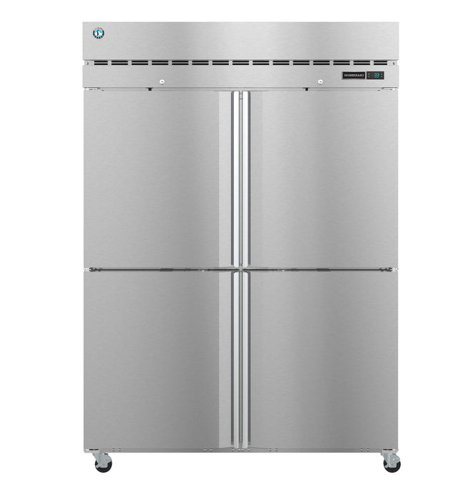 Hoshizaki F2A-HS, Freezer, Two Section Upright, Half Stainless Doors with Lock