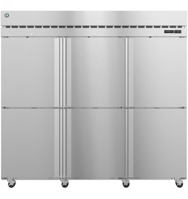 Hoshizaki R3A-HS, Refrigerator, Three Section Upright, Half Stainless Doors with Lock