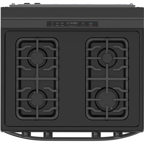 Midea 30" Gas Range with Steam Clean - Black - MGR30S2ABB