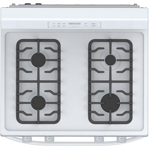 Midea 30" Gas Range with Steam Clean - White - MGR30S2AWW